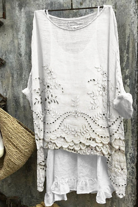 Sibylle | Fließende Tunika mit poetischem Lagen-Look