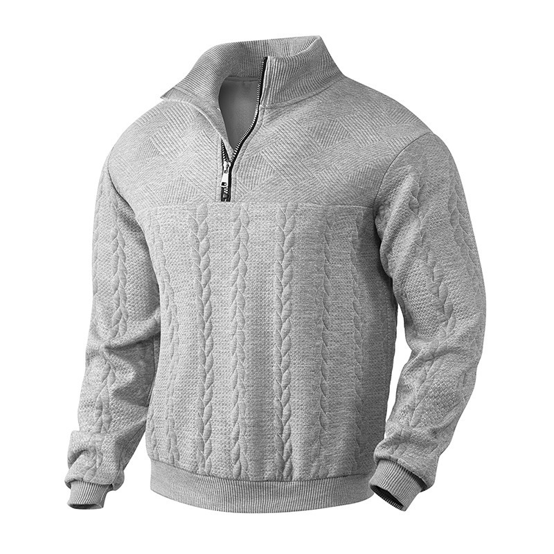 Rafael | Herrenpullover im Vintage-Stil mit Zipper