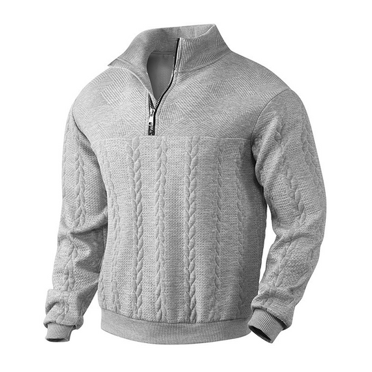 Rafael | Herrenpullover im Vintage-Stil mit Zipper