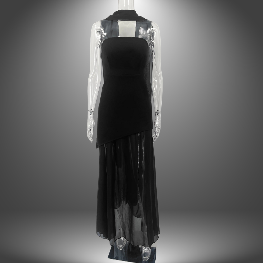 Bianca | Fließendes handgefertigtes Kleid für den Abend