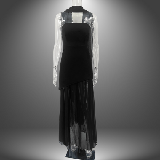 Bianca | Fließendes handgefertigtes Kleid für den Abend