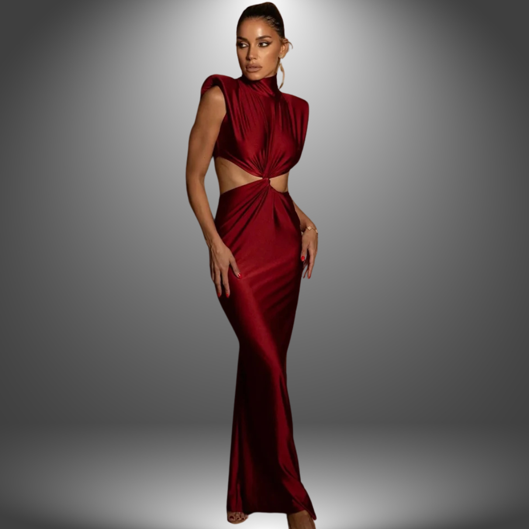 Valentina | Langes Kleid mit kunstvollen Details