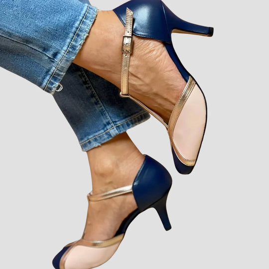 Eileen | Elegante Sandalen in Nachtblau mit femininer Note