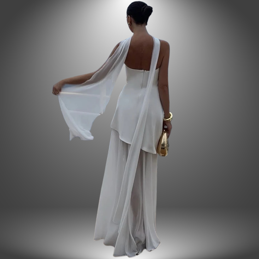 Bianca | Fließendes handgefertigtes Kleid für den Abend