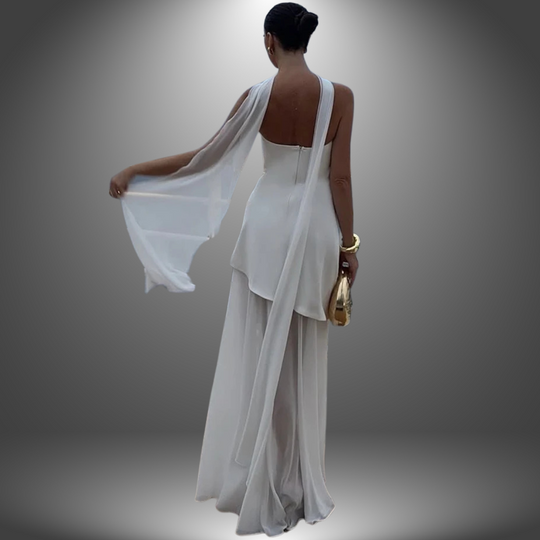 Bianca | Fließendes handgefertigtes Kleid für den Abend