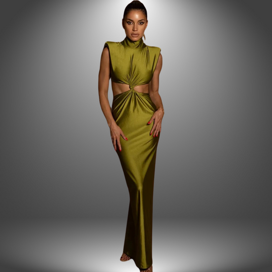 Valentina | Langes Kleid mit kunstvollen Details