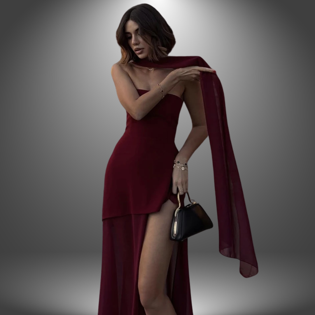 Bianca | Fließendes handgefertigtes Kleid für den Abend