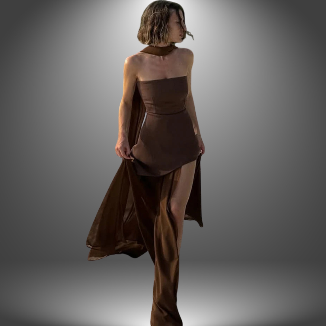 Bianca | Fließendes handgefertigtes Kleid für den Abend