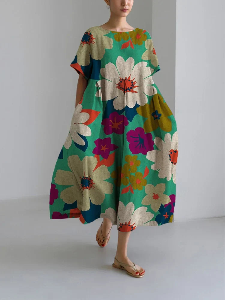 Zita | Luftiges Midikleid mit floraler Leichtigkeit