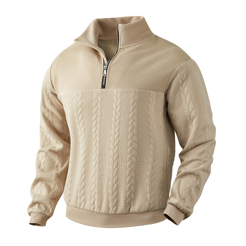 Rafael | Herrenpullover im Vintage-Stil mit Zipper