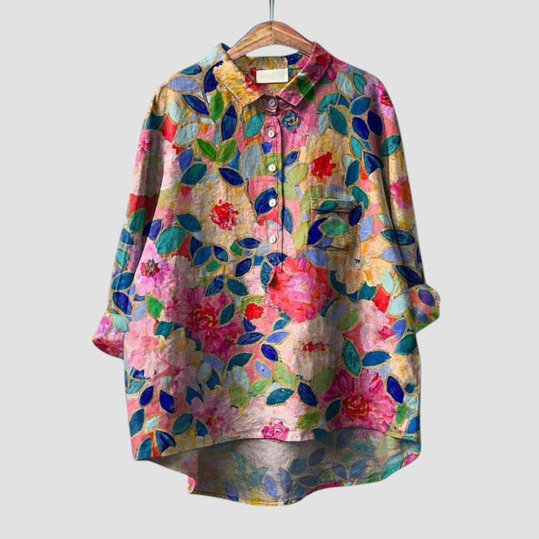 Gudula | Legere Bluse mit floralem