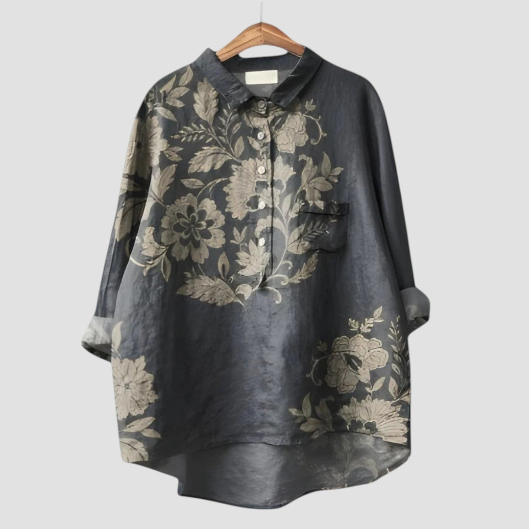 Eileen | Grafische Bluse mit fließendem Schnitt