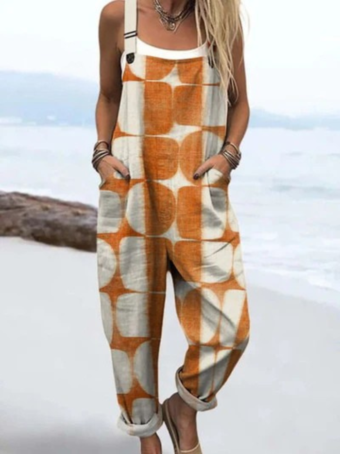 Susanne | Locker fallender Jumpsuit mit weitem Bein