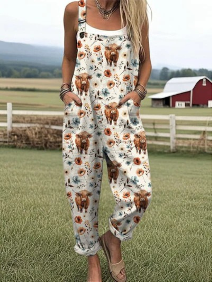 Edelgard | Legere Jumpsuit mit weitem Schnitt