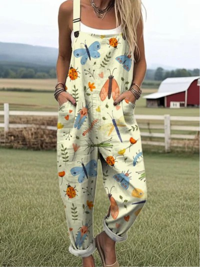 Melanie | Luftige Sommer-Overall mit Bindegürtel