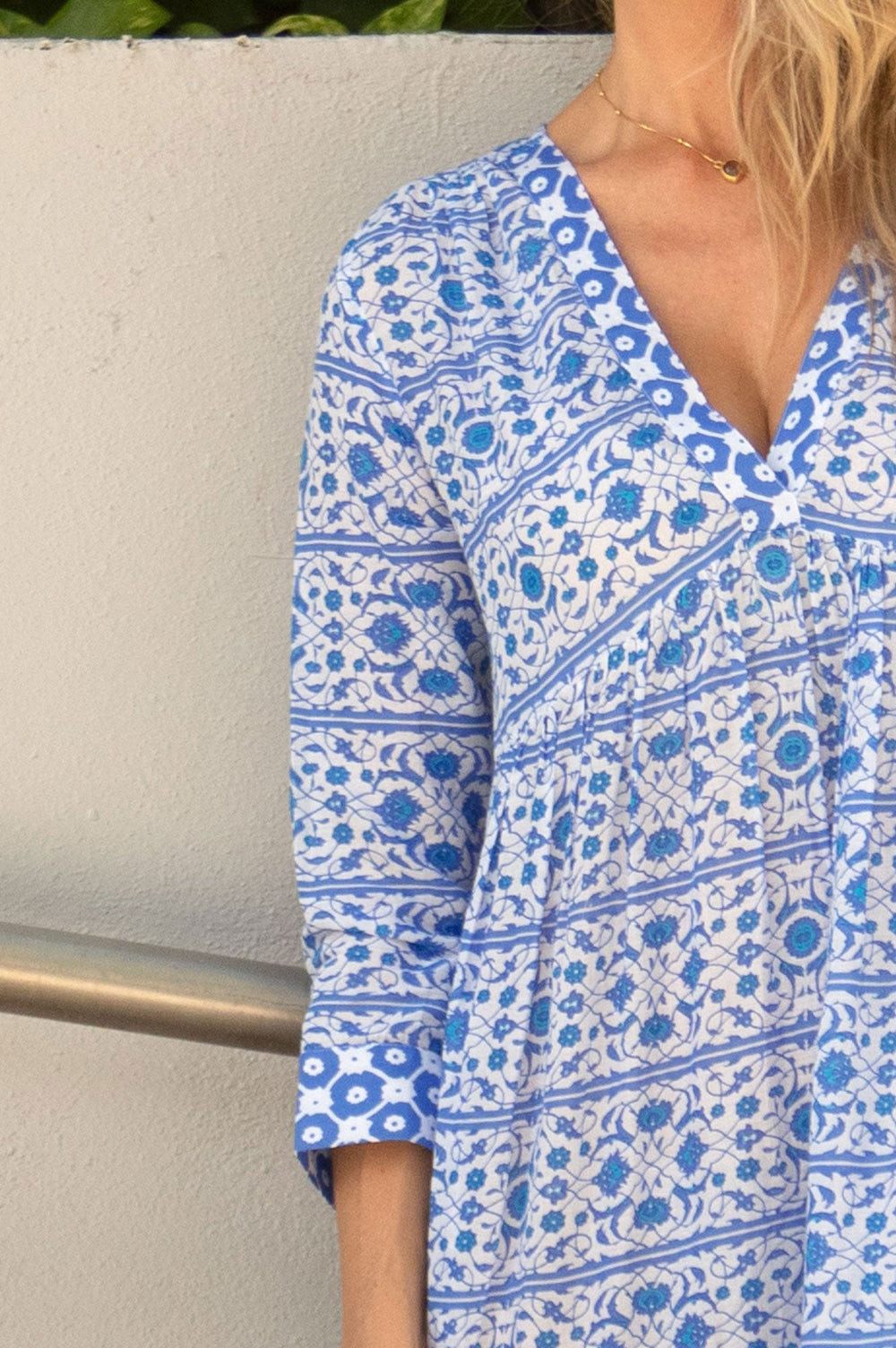 Nina | Maxikleid mit floralem Print und lockerer Passform