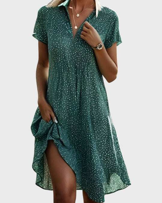 Vittoria | Polka-Dot-Kleid mit Retro-Charme und fließender Passform