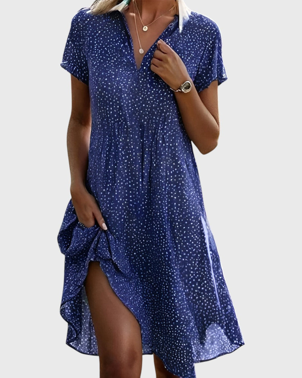 Vittoria | Polka-Dot-Kleid mit Retro-Charme und fließender Passform