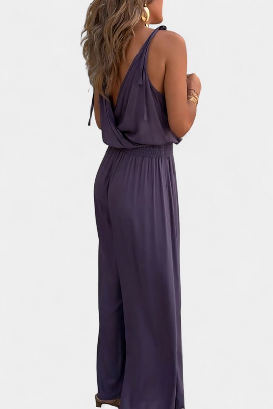 Donatila | Luftiger Jumpsuit mit goldenen Details