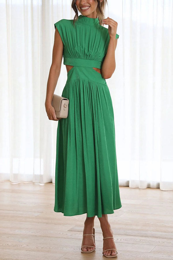 Quincy | Modernes Sommerkleid mit Cut-Out und Taschen