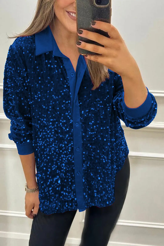 Ciara | Funkelndes Shirt mit Glitzereffekt
