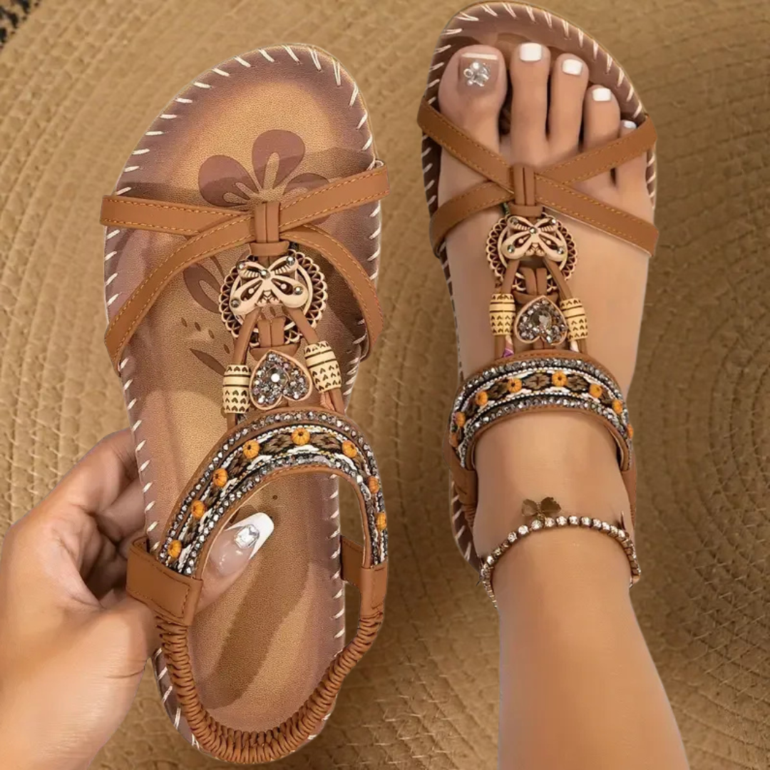 Zwanita | Orthopädische Sandalen im Ibiza-Stil für stilvollen Komfort
