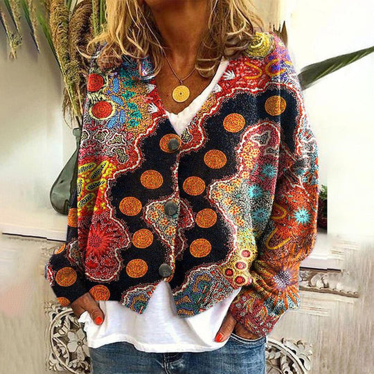 Saskia | Bequemer und farbenfroher Strickpullover