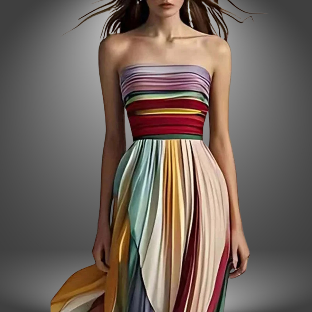 Asia | Langes Kleid aus weichem Stoff