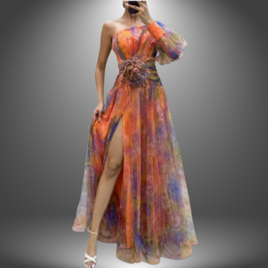 Nana | Fließendes Damenkleid im kunsthandwerklichen Stil