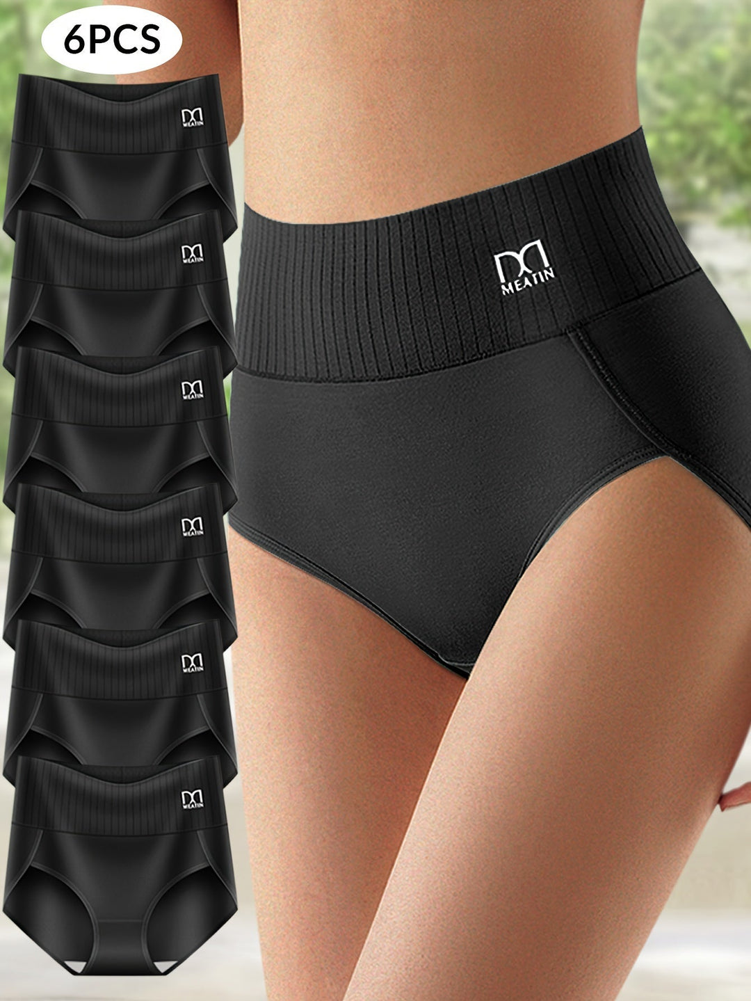 Flurina | 6er-Pack hohe Taille Bauchweg-Slips