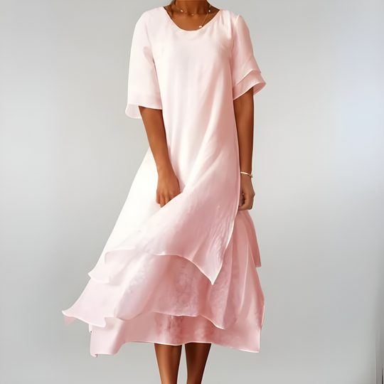 Karoline | Langes Sommerkleid mit natürlicher Leichtigkeit