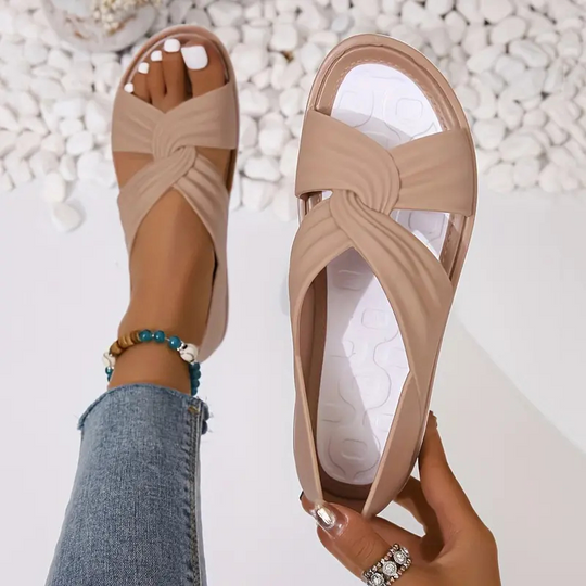 Luzia | Bequeme orthopädische Sandalen mit Schleifen-Design