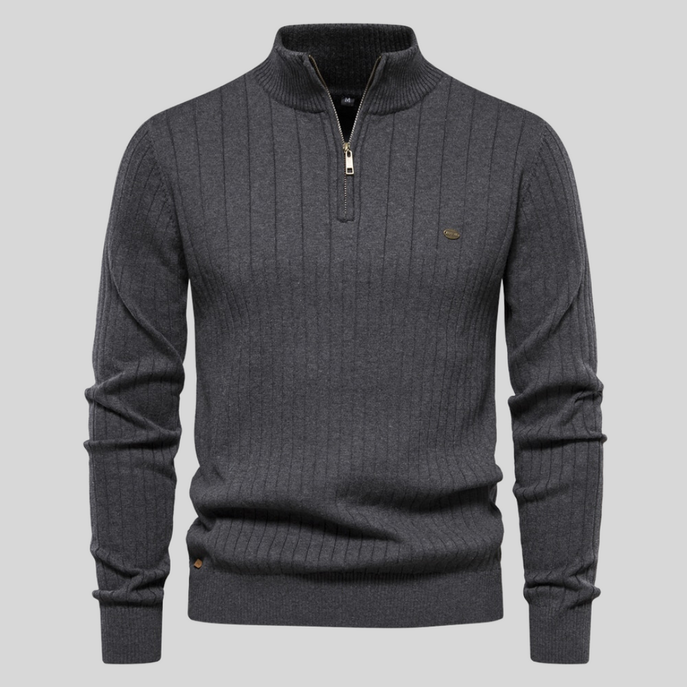 Luca | Trendiger Reißverschluss-Pullover