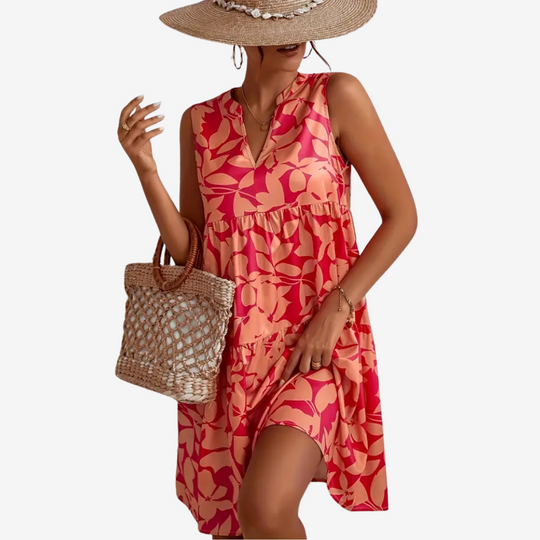 Birgit | Verspieltes Sommerkleid mit floralen Akzenten