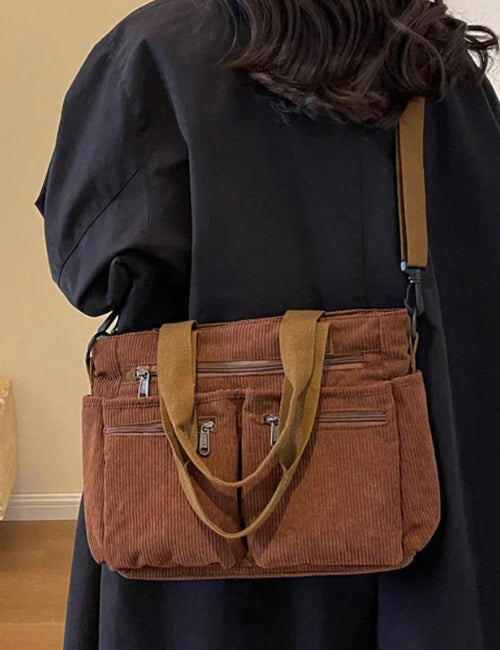 Ella | Tragetasche aus Cord für den Alltag