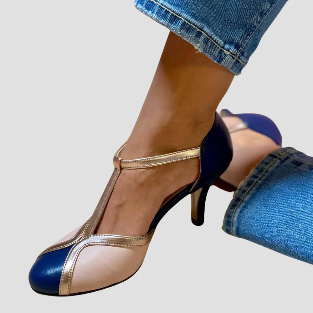 Eileen | Elegante Sandalen in Nachtblau mit femininer Note