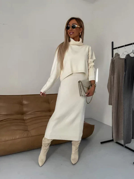 Sonja | Kleid mit Rollkragenpullover