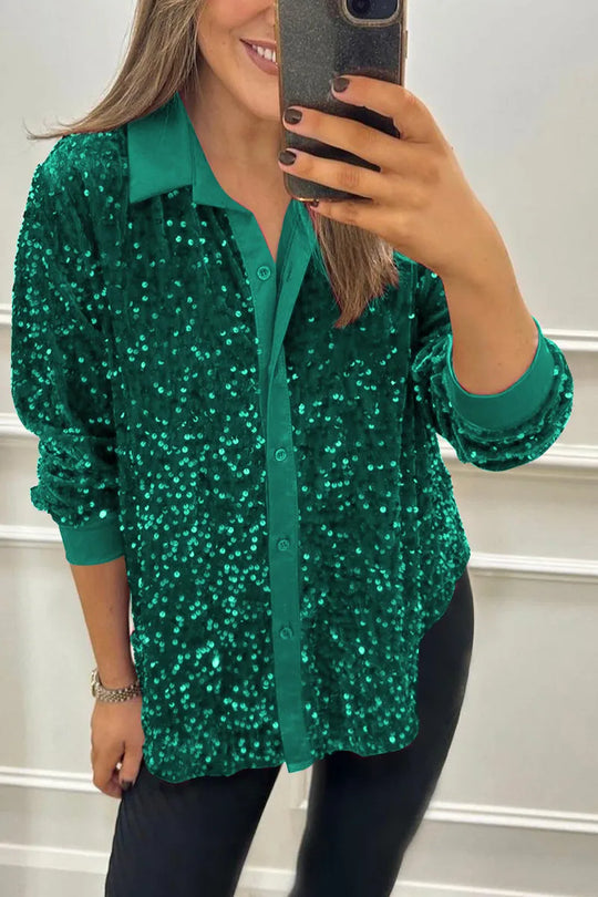 Ciara | Funkelndes Shirt mit Glitzereffekt
