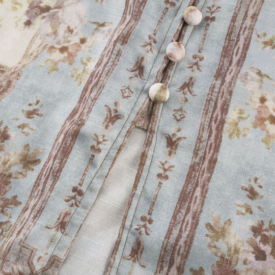 Sophie | Luftiges Midikleid mit Blumenprint und Faltendetail