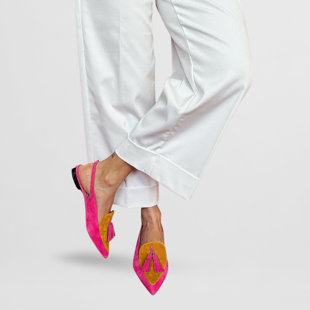 Irmgard | Farbige Loafer mit femininer Spitze