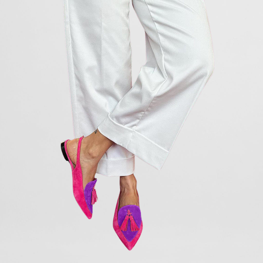 Irmgard | Farbige Loafer mit femininer Spitze