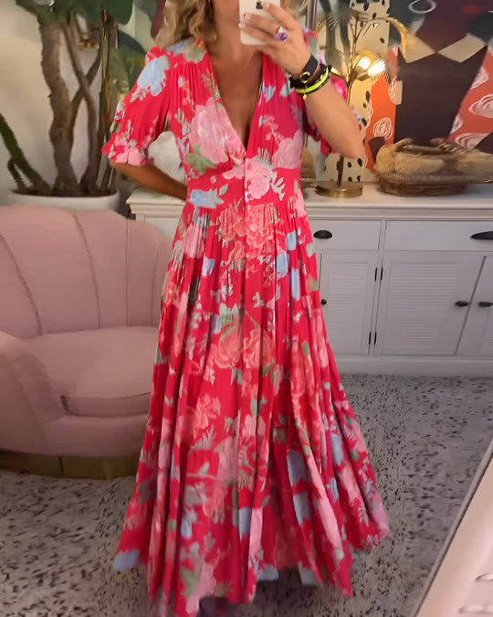 Sarah | Luftiges Sommerkleid mit floraler Note