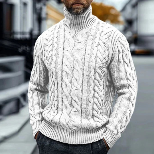 Adriano | Vintage-Pullover mit Zopfmuster