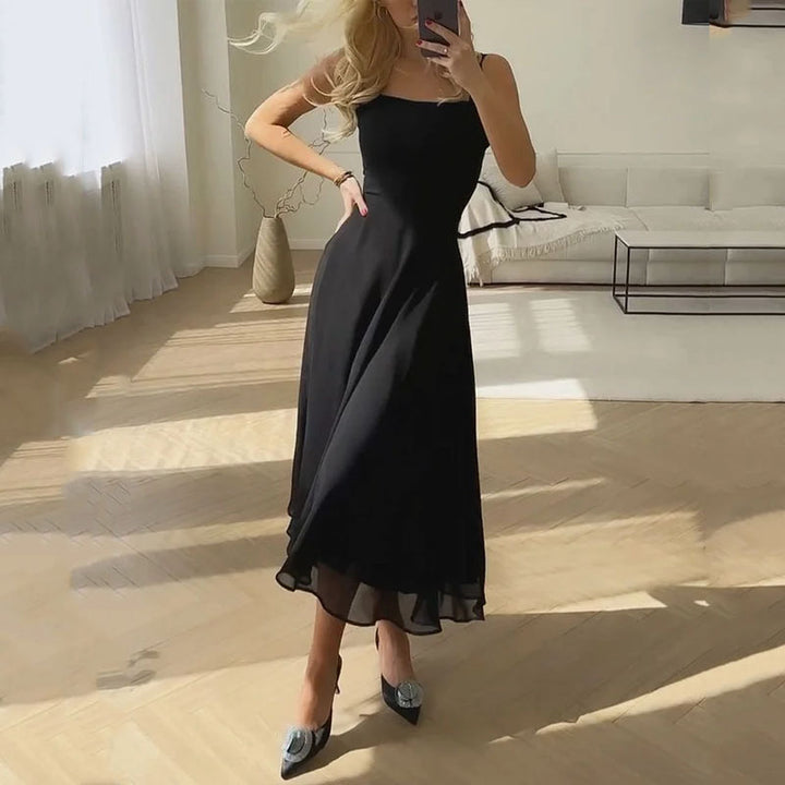 Johanna | Ärmelloses Midikleid mit fließender Passform