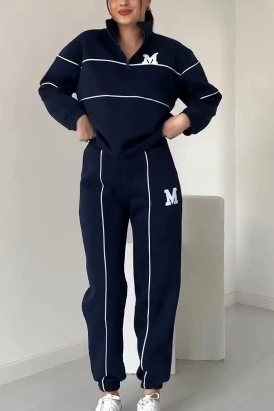Janine | Damen Zwei-Teile-Set mit langen Ärmeln