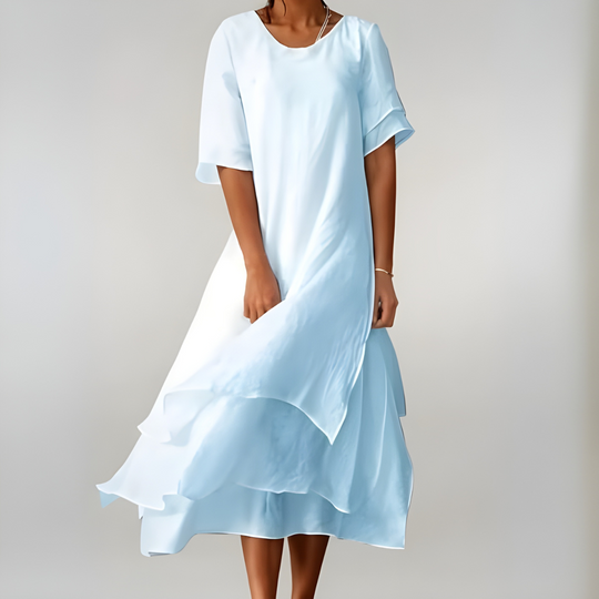 Karoline | Langes Sommerkleid mit natürlicher Leichtigkeit