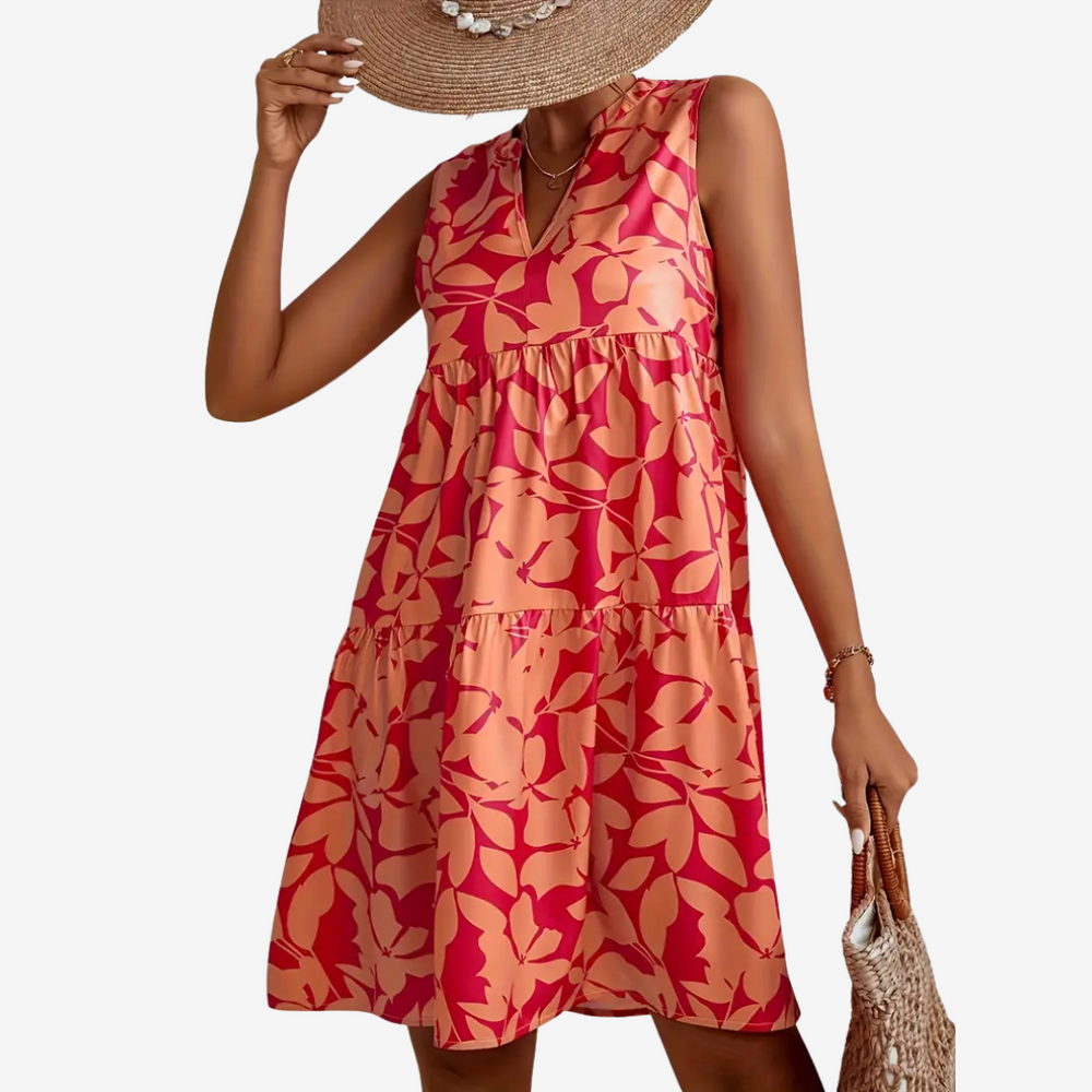Birgit | Verspieltes Sommerkleid mit floralen Akzenten