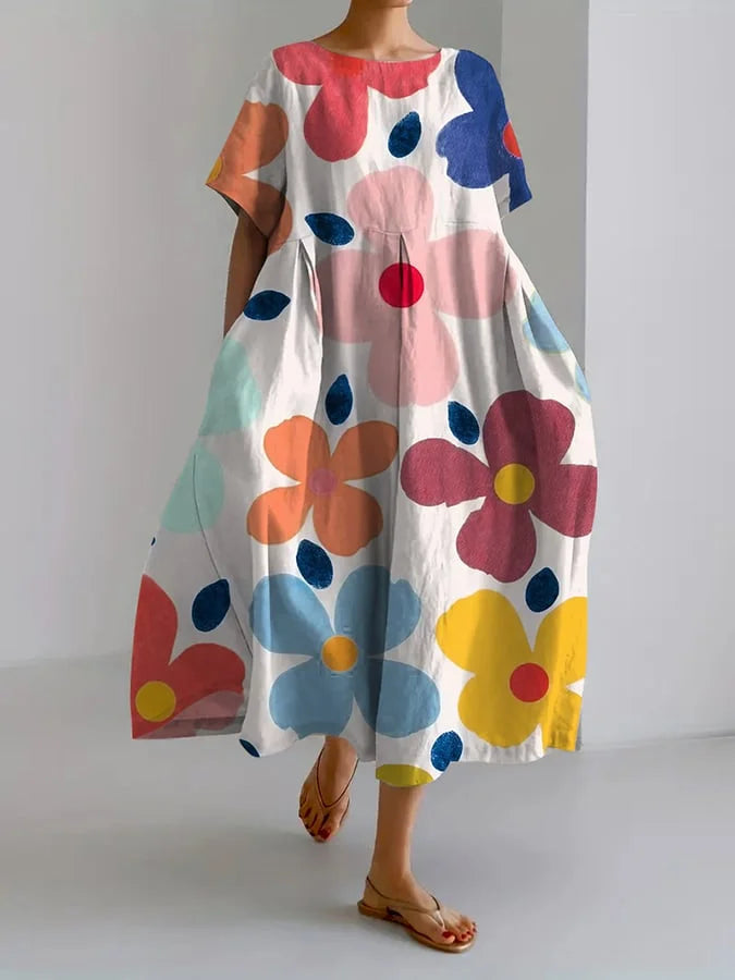 Grete | Feminines Kleid mit floralem Flair