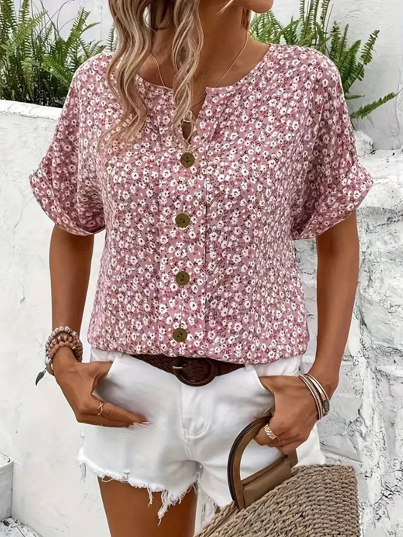Jelena | Luftiges Blumen-Top für Frühling & Sommer