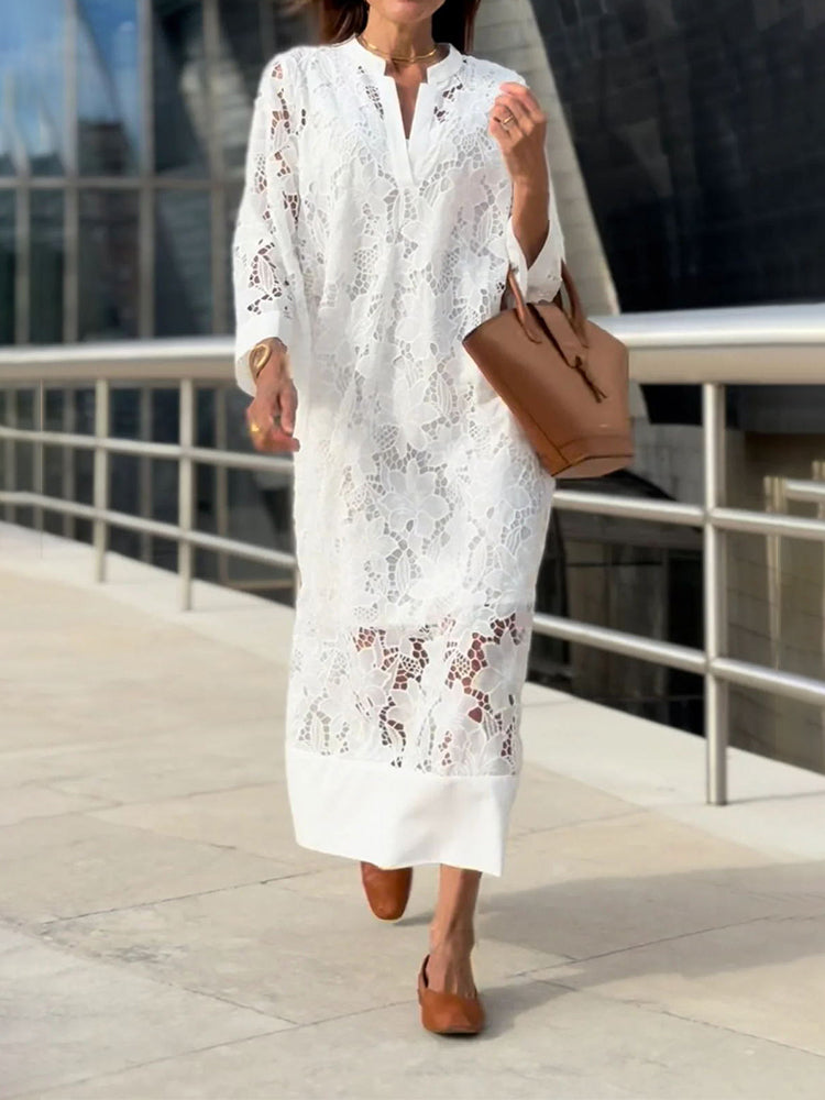 Xaveria | Locker geschnittenes Sommerkleid mit modernem Print